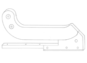 gbc Gelenkwinkel Per cucitrice Skrebba 225 (Skre-117/120). Prodotto originale tedesco. MADE IN GERMANY SKR22511