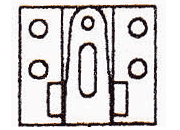 gbc Terminale dosapunto inferiore per cucitrice Skrebba Skre-Block 17/20 Prodotto originale tedesco. MADE IN GERMANY. Untere Deckplatte mit Schenkelfuehrung.