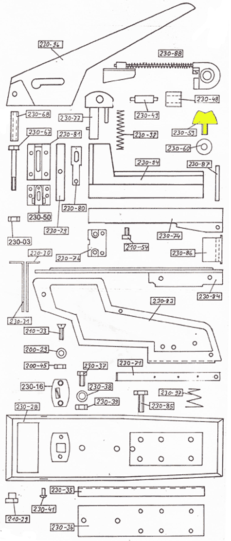 gbc Flgelschraube. Serrapollici  Lunghezza 6x10 mm. Per cucitrice Skrebba 230 (Skre-Block 17-20). Prodotto originale tedesco. MADE IN GERMANY.