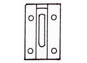 gbc Obere deckplatte.  Piastra di copertura superiore Per cucitrice Skrebba 230 (Skre-Block 17/20). Prodotto originale tedesco. MADE IN GERMANY SKR23081