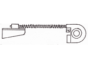 gbc Schieberstab. Pressino spingi punto completo  Per cucitrice Skrebba 230 (Skre-Block 17/20). Prodotto originale tedesco. MADE IN GERMANY.