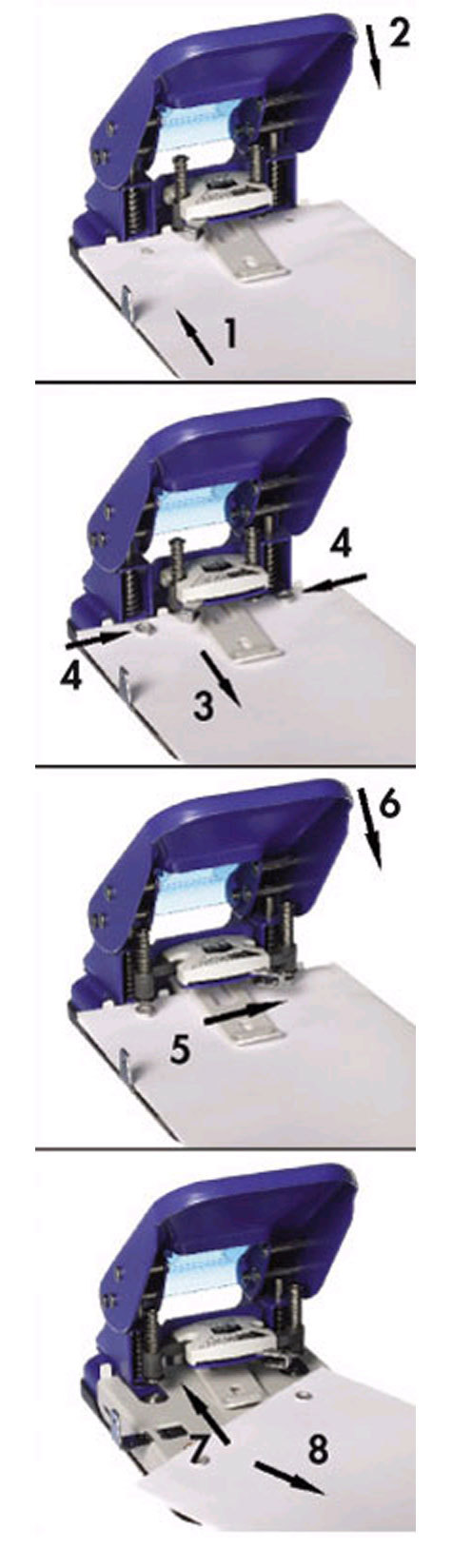 gbc Occhiellatrice DOPPIA Skrebba Perfo L+N include 100 occhielli. diametro occhiello 6mm, rilega fino a 30 fogli (3mm), utilizza occhielli codice 535, sigilla il fascicolo e ne previene la manomissione. MADE IN GERMANY.