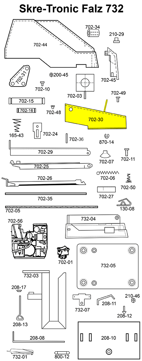 gbc Magnethalter. Supporto magnetico Per cucitrice Skre-Tronic Falz 732. Prodotto originale tedesco. MADE IN GERMANY.