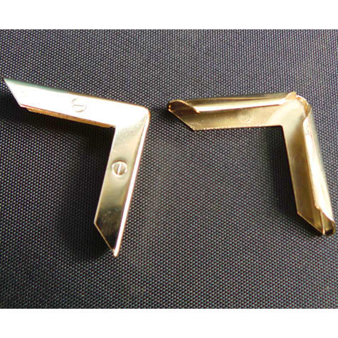 legatoria Angolino metallico similoro 22mm per lato, protegge copertine spesse fino a 3,5mm.