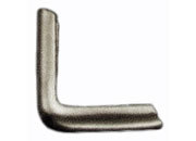 legatoria Angolino metallico bianco 10mm per lato, protegge copertine spesse fino a 1,7mm.