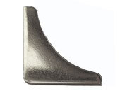 legatoria Angolino metallico brunito 28mm per lato, protegge copertine spesse fino a 4,3mm.