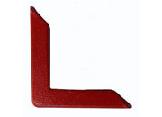 legatoria Angolino metallico rosso 22mm per lato, protegge copertine spesse fino a 3.5mm.