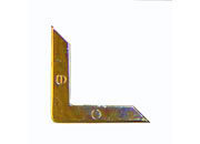 legatoria Angolino metallico ottone antico 22mm per lato, protegge copertine spesse fino a 3,5mm.