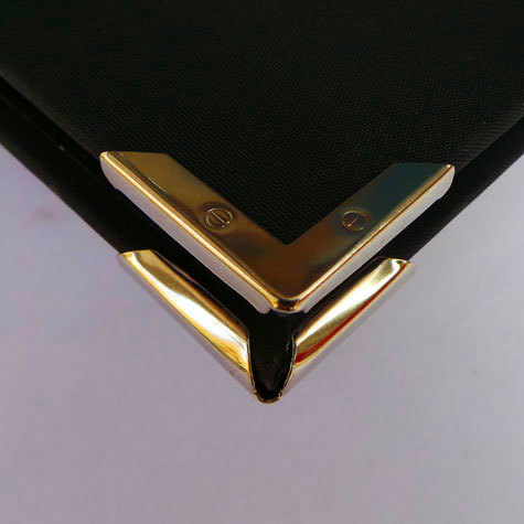 legatoria Angolino metallico ottone antico 22mm per lato, protegge copertine spesse fino a 3,5mm.