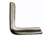 legatoria Angolino metallico brunito 10mm per lato, protegge copertine spesse fino a 1,7mm.