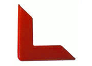 legatoria Angolino metallico rosso 16mm per lato, protegge copertine spesse fino a 3.5mm.