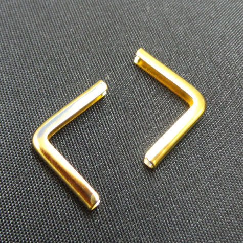 legatoria Angolino metallico oro 24 carati 14mm per lato, protegge copertine spesse fino a 1,6mm.