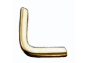 legatoria Angolino metallico oro 24 carati 16mm per lato, protegge copertine spesse fino a 2,5mm.