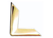 legatoria Angolino metallico oro 24 carati 30mm per lato, protegge copertine spesse fino a 4mm smm59