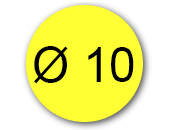 wereinaristea EtichetteAutoadesive aRegistro, diametro 10 GIALLO, in foglietti da 130x165, 120 etichette per foglio pla130020GI
