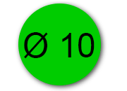 wereinaristea EtichetteAutoadesive aRegistro, diametro 10 VERDE in foglietti da 130x165, 120 etichette per foglio pla130020ve