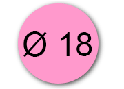 wereinaristea Bollini autoadesivi, ROSA, diametro mm 18 in foglietti formato 130x165mm, 42 etichette per foglio.