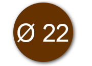 wereinaristea Etichette autoadesive Tik-Fix, a registro, diametro mm 22 PLA130080ma.