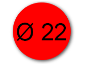 wereinaristea Etichette autoadesive Tik-Fix, a registro, diametro mm 22 pla130080RO.