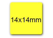 wereinaristea EtichetteAutoadesive 14x14mm CartaGIALLA SOG10011gi.