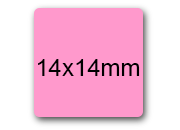 wereinaristea EtichetteAutoadesive 14x14mm CartaROSA SOG10011rs.