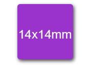wereinaristea EtichetteAutoadesive 14x14mm CartaVIOLA Adesivo permanente, su foglietti da 152x125mm. 63 etichette per foglietto SOG10011vi