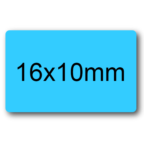 wereinaristea EtichetteAutoadesive perfetto registro. 16x10mm(10x16mm) AZZURRO in foglietti da 116x170, 81 etichette per foglio, (10 fogli).