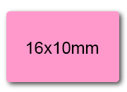 wereinaristea EtichetteAutoadesive perfetto registro. 16x10mm(10x16mm) ROSA in foglietti da 116x170, 81 etichette per foglio, (10 fogli).