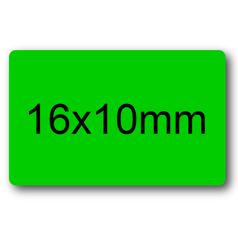 wereinaristea EtichetteAutoadesive perfetto registro. 16x10mm(10x16mm) VERDE in foglietti da 116x170, 81 etichette per foglio, (10 fogli).