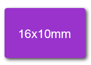 wereinaristea EtichetteAutoadesive perfetto registro. 16x10mm(10x16mm) VIOLA in foglietti da 116x170, 81 etichette per foglio, (10 fogli).