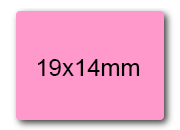 wereinaristea EtichetteAutoadesive 19x14mm(14x19) CartaROSA SOG10013rosa.