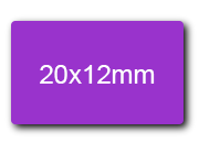 wereinaristea EtichetteAutoadesive 20x12mm(12x20) cartaVIOLA SOG10014vio.