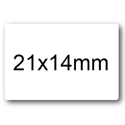 wereinaristea EtichetteAutoadesive 21x14mm(14x21) CartaBIANCA Adesivo permanente, su foglietti da cm 15,2x12,5. 45 etichette per foglietto.