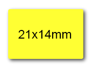 wereinaristea EtichetteAutoadesive 21x14mm(14x21) CartaGIALLA sog10016GI.