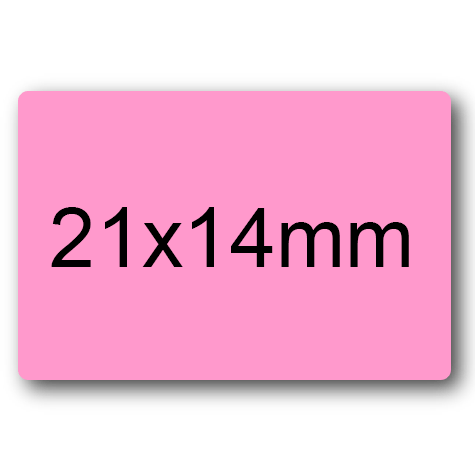 wereinaristea EtichetteAutoadesive 21x14mm(14x21) CartaARANCIONE ARANCIONE, adesivo permanente, su foglietti da cm 15,2x12,5. 45 etichette per foglietto.