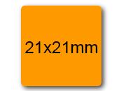 wereinaristea EtichetteAutoadesive 21x21mm(21x21) CartaARANCIONE SOG10017AR.