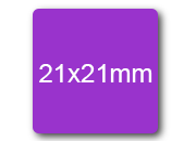wereinaristea EtichetteAutoadesive 21x21mm(21x21) CartaVIOLA SOG10017VI.