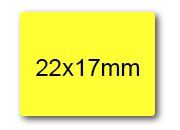 wereinaristea EtichetteAutoadesive 22x17mm(17x22), CartaARANCIONE SOG10018ara.