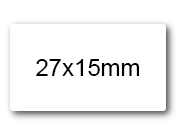 wereinaristea EtichetteAutoadesive 27x15mm(15x27) CartaBIANCA Removibile sog10019RIM.