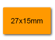 wereinaristea EtichetteAutoadesive 27x15mm(15x27) CartaARANCIONE SOG10019ara.