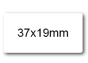 wereinaristea EtichetteAutoadesive, 37x19mm(19x37) CartaBIANCA Adesivo permanente, su foglietti da cm 15,2x12,5. 21 etichette per foglietto.