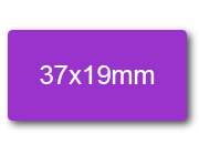 wereinaristea EtichetteAutoadesive, 37x19mm(19x37) CartaVIOLA Adesivo permanente, su foglietti da cm 15,2x12,5. 21 etichette per foglietto.