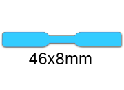 wereinaristea EtichetteAutoadesive 46x8mm(8x46) Carta AZZURRO, adesivo permanente, su foglietti da cm 15,2x12,5. 30 etichette per foglietto.