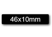 wereinaristea EtichetteAutoadesive 46x10mm(10x46) Carta NERO, adesivo permanente, su foglietti da cm 15,2x12,5. 30 etichette per foglietto.