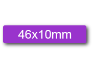 wereinaristea EtichetteAutoadesive 46x10mm(10x46) Carta VIOLA, adesivo permanente, su foglietti da cm 15,2x12,5. 30 etichette per foglietto.