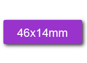 wereinaristea EtichetteAutoadesive 46x14mm(14x46) Carta VIOLA, adesivo permanente, su foglietti da cm 15,2x12,5. 21 etichette per foglietto SOG10032vi