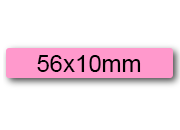 wereinaristea EtichetteAutoadesive 56x10mm(10x56) Carta ROSA adesivo permanente, su foglietti da cm 15,2x12,5. 24 etichette per foglietto.