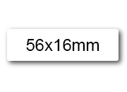 wereinaristea EtichetteAutoadesive 56x16mm(16x56) Carta BIANCO, adesivo RIMOVIBILE, su foglietti da cm 15,2x12,5. 16 etichette per foglietto SOG10038RIM