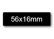 wereinaristea EtichetteAutoadesive 56x16mm(16x56) Carta BIANCO, adesivo permanente, su foglietti da cm 15,2x12,5. 16 etichette per foglietto.