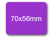 wereinaristea Etichette autoadesive mm 70x56 (56x70) VIOLA, adesivo permanente, su foglietti da cm 15,2x12,5. 4 etichette per foglietto sog10047vi